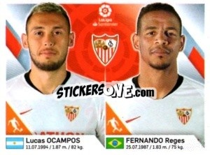 Sticker Ocampos / Reger - Liga 2019-2020. South America
 n. 234 - Panini