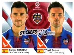 Sticker Postigo / Garcia - Liga 2019-2020. South America
 - Panini