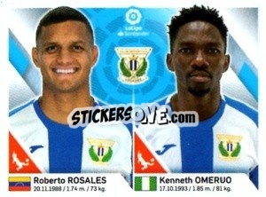 Sticker Rosales / Omeruo - Liga 2019-2020. South America
 n. 202 - Panini