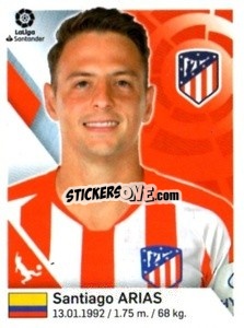Sticker Santiago Arias - Liga 2019-2020. South America
 n. 4 - Panini