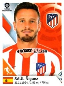 Sticker Saul Ñiguez - Liga 2019-2020. South America
 - Panini