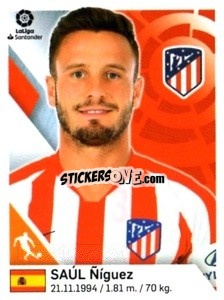 Sticker Saul Ñiguez - Liga 2019-2020. South America
 n. 13 - Panini