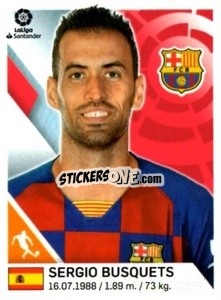 Sticker Sergio Busquets - Liga 2019-2020. South America
 n. 48 - Panini