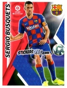 Cromo Sergio Busquets - Liga 2019-2020. South America
 - Panini