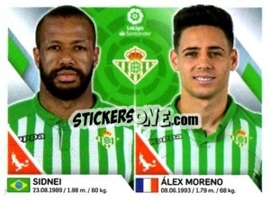 Sticker Sidnei / Moreno - Liga 2019-2020. South America
 n. 167 - Panini