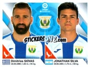 Cromo Siovas / Silva - Liga 2019-2020. South America
 - Panini