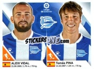 Sticker Vidal / Pina - Liga 2019-2020. South America
 - Panini