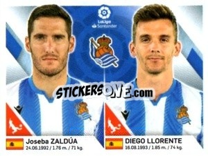 Sticker Zaldua / Llorente - Liga 2019-2020. South America
 - Panini