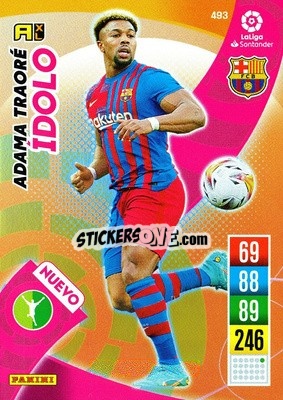 Sticker Adama Traoré - Liga Santander 2021-2022. Adrenalyn XL
 n. 493 - Panini