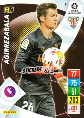 Sticker Aguirrezabala - Liga Santander 2021-2022. Adrenalyn XL
 n. 21 - Panini