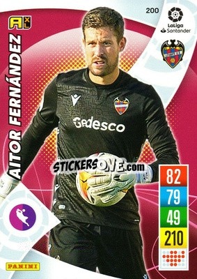 Sticker Aitor Fernández - Liga Santander 2021-2022. Adrenalyn XL
 n. 200 - Panini