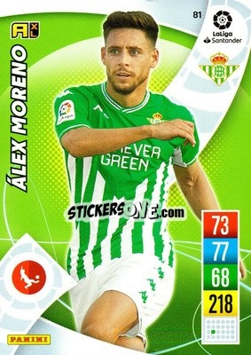 Cromo Álex Moreno - Liga Santander 2021-2022. Adrenalyn XL
 - Panini