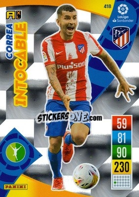 Sticker Ángel Correa - Liga Santander 2021-2022. Adrenalyn XL
 n. 418 - Panini