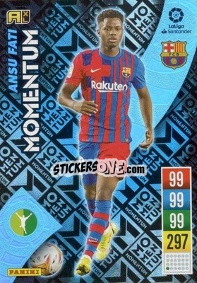 Sticker Ansu Fati - Liga Santander 2021-2022. Adrenalyn XL
 n. M3 - Panini