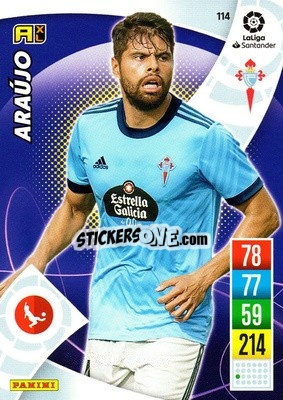 Sticker Araújo - Liga Santander 2021-2022. Adrenalyn XL
 n. 114 - Panini
