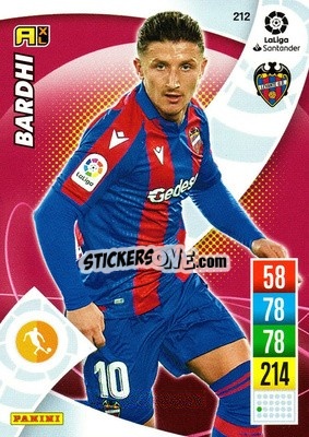 Sticker Bardhi - Liga Santander 2021-2022. Adrenalyn XL
 n. 212 - Panini