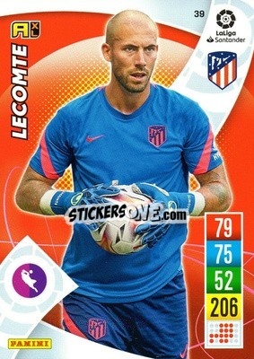 Sticker Benjamin Lecomte - Liga Santander 2021-2022. Adrenalyn XL
 n. 39 - Panini