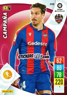 Sticker Campaña - Liga Santander 2021-2022. Adrenalyn XL
 n. 209 - Panini