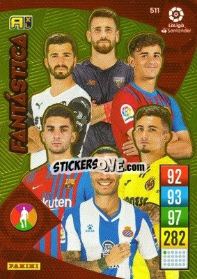 Sticker Card Fantástica - Liga Santander 2021-2022. Adrenalyn XL
 n. 511 - Panini