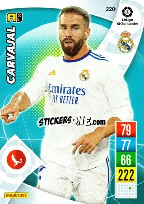 Sticker Carvajal - Liga Santander 2021-2022. Adrenalyn XL
 n. 220 - Panini