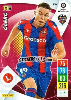 Cromo Clerc - Liga Santander 2021-2022. Adrenalyn XL
 n. 207 - Panini