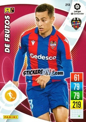 Sticker De Frutos - Liga Santander 2021-2022. Adrenalyn XL
 n. 213 - Panini