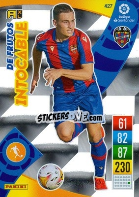 Sticker De Frutos - Liga Santander 2021-2022. Adrenalyn XL
 n. 427 - Panini