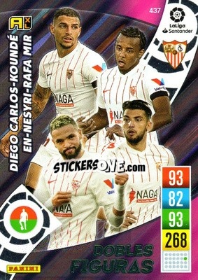 Figurina Diego Carlos / Koundé / En-Nesyri / Rafa Mir - Liga Santander 2021-2022. Adrenalyn XL
 - Panini