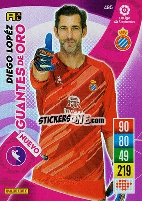 Sticker Diego López - Liga Santander 2021-2022. Adrenalyn XL
 n. 495 - Panini
