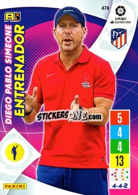 Sticker Diego Pablo Simeone - Liga Santander 2021-2022. Adrenalyn XL
 - Panini