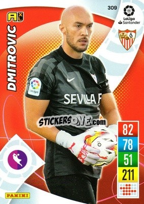 Sticker Dmitrovic - Liga Santander 2021-2022. Adrenalyn XL
 n. 309 - Panini