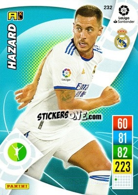 Sticker Eden Hazard - Liga Santander 2021-2022. Adrenalyn XL
 n. 232 - Panini