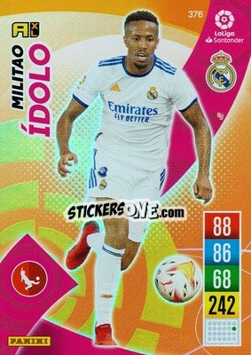 Sticker Eder Militao - Liga Santander 2021-2022. Adrenalyn XL
 n. 376 - Panini