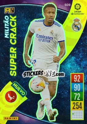Sticker Eder Militão - Liga Santander 2021-2022. Adrenalyn XL
 n. 509 - Panini