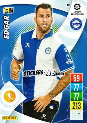 Sticker Edgar - Liga Santander 2021-2022. Adrenalyn XL
 n. 12 - Panini