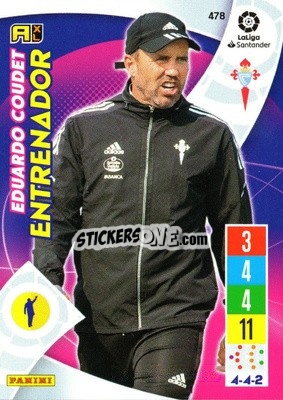 Sticker Eduardo Coudet - Liga Santander 2021-2022. Adrenalyn XL
 - Panini