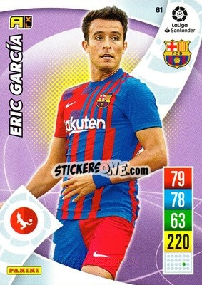 Sticker Eric García - Liga Santander 2021-2022. Adrenalyn XL
 n. 61 - Panini