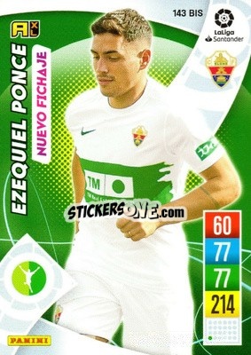 Cromo Ezequiel Ponce - Liga Santander 2021-2022. Adrenalyn XL
 - Panini