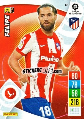 Sticker Felipe - Liga Santander 2021-2022. Adrenalyn XL
 n. 42 - Panini