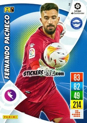 Sticker Fernando Pacheco - Liga Santander 2021-2022. Adrenalyn XL
 n. 2 - Panini