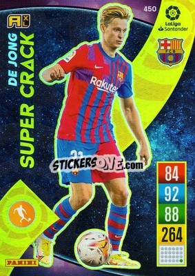 Sticker Frenkie de Jong - Liga Santander 2021-2022. Adrenalyn XL
 n. 450 - Panini