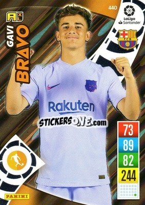 Sticker Gavi - Liga Santander 2021-2022. Adrenalyn XL
 n. 440 - Panini