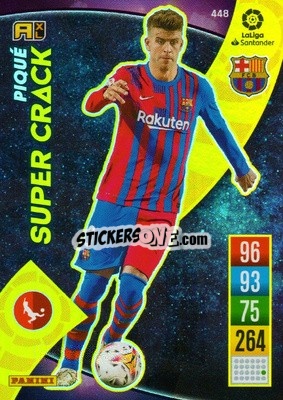 Sticker Gerard Piqué - Liga Santander 2021-2022. Adrenalyn XL
 n. 448 - Panini