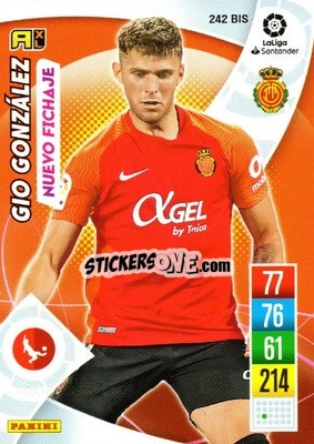 Cromo Gio González - Liga Santander 2021-2022. Adrenalyn XL
 - Panini