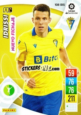 Sticker Idrissi - Liga Santander 2021-2022. Adrenalyn XL
 n. 108bis - Panini