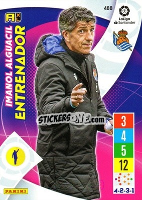 Sticker Imanol Alguacil - Liga Santander 2021-2022. Adrenalyn XL
 n. 488 - Panini