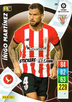 Sticker Iñigo Martínez - Liga Santander 2021-2022. Adrenalyn XL
 n. 26 - Panini