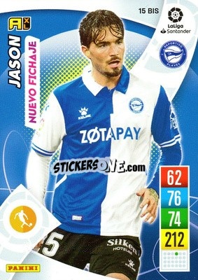 Sticker Jason - Liga Santander 2021-2022. Adrenalyn XL
 n. 15bis - Panini