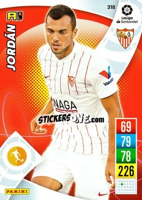 Sticker Jordán - Liga Santander 2021-2022. Adrenalyn XL
 n. 318 - Panini