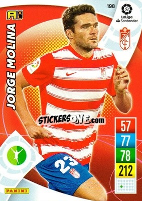 Sticker Jorge Molina - Liga Santander 2021-2022. Adrenalyn XL
 n. 198 - Panini